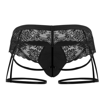 Jock Strap Jarretière Dentelle Noir Candyman