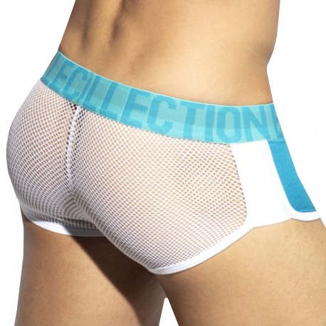 ES Collection Shorty Double Side Color Turquoise - Blanc
