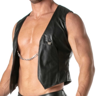 Gilet à Chaîne Kinky Noir TOF Paris