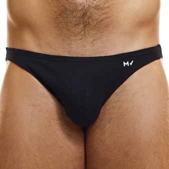 Slip Low Cut Peace Coton Noir Modus Vivendi
