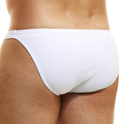 Slip Low Cut Peace Coton Blanc Modus Vivendi