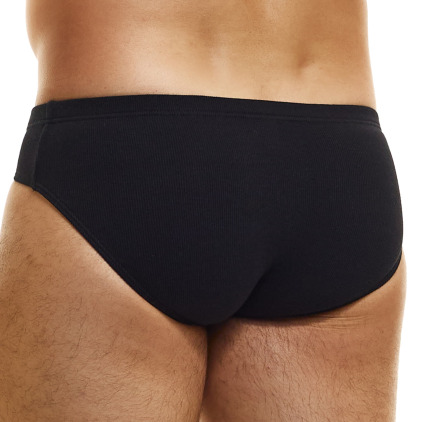 Slip Classique Peace Coton Noir Modus Vivendi