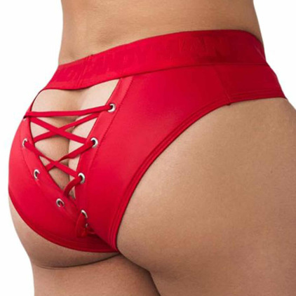 Slip à Lacets Rouge CandyMan