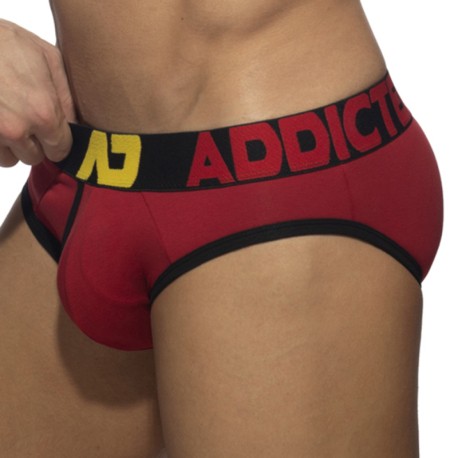 Addicted Slip Open Fly Coton Rouge - Noir