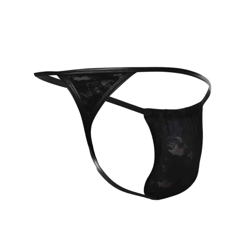 CUT4MEN L4CE G-String - Black | INDERWEAR