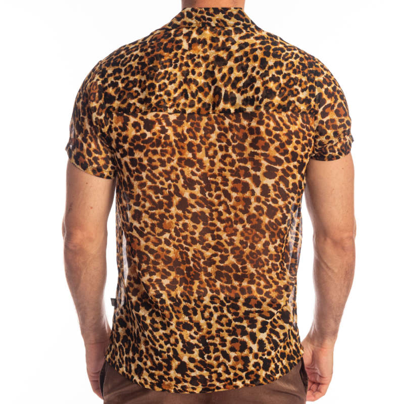 L'Homme invisible Leopard Boxy Shirt | INDERWEAR