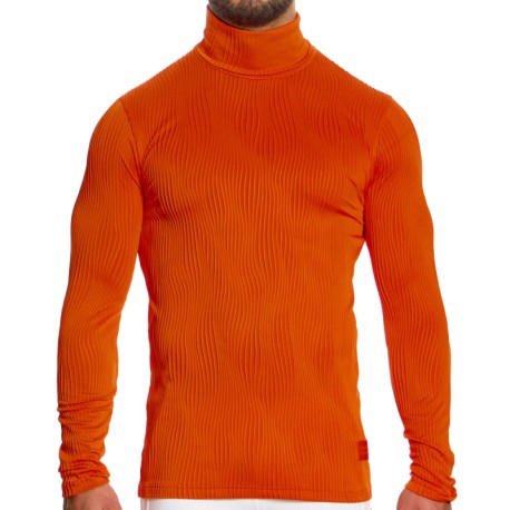 Modus Vivendi T-Shirt Col Roulé Curved Orange