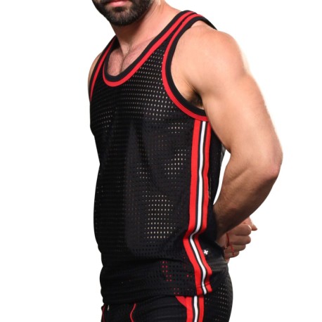 Andrew Christian Competition Mesh Tank Top - Black