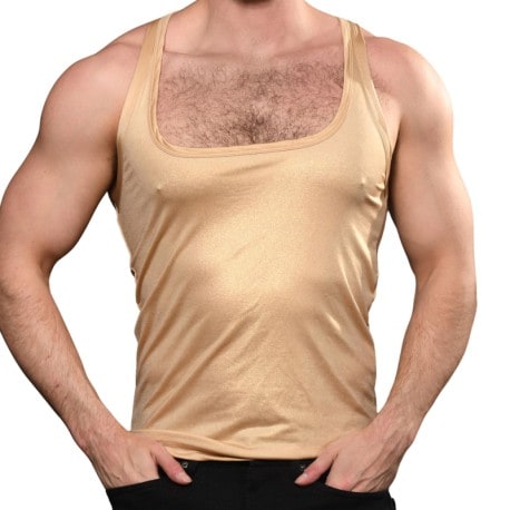Andrew Christian Champagne Shimmer Tank Top