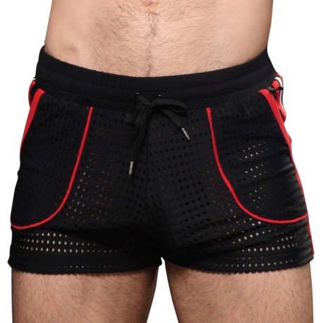 Andrew Christian Competition Mesh Shorts - Black