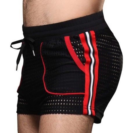 Andrew Christian Competition Mesh Shorts - Black