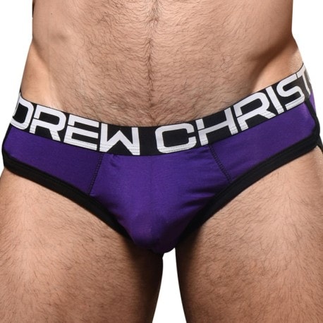 Andrew Christian CoolFlex Modal Briefs with Show-It - Purple