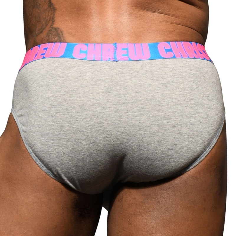 Andrew Christian Almost Naked Happy Briefs - Heather Grey