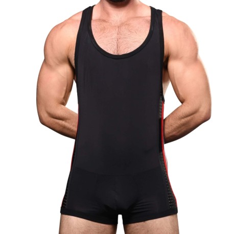 Andrew Christian Almost Naked Competition Mesh Singlet - Black