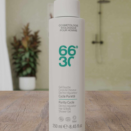 Gel Douche Corps et Cheveux Dermo-Régulateur - Cycle Pureté - 250 ml 66°30