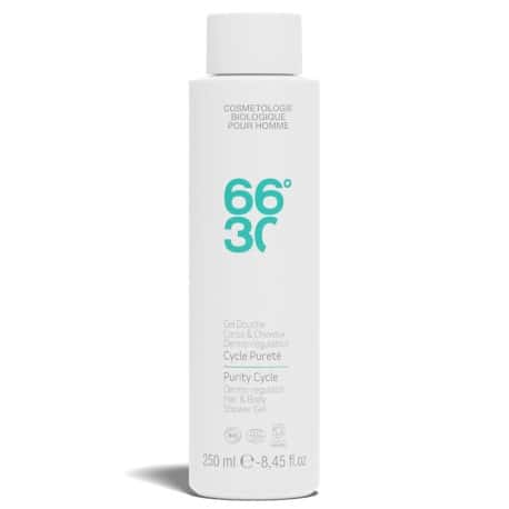 66°30 Gel Douche Corps et Cheveux Dermo-Régulateur - Cycle Pureté - 250 ml