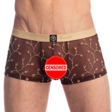 L'Homme invisible Shorty Hipster Push-Up Viorne Chocolat
