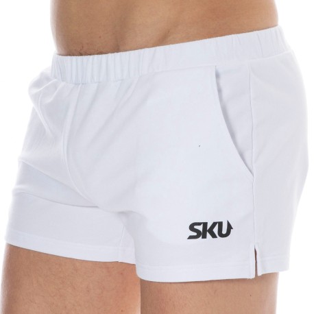SKU Short de Sport Coton Blanc