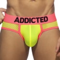 Addicted Neon Mesh Briefs - Neon Yellow