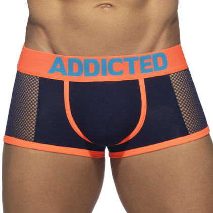 Boxer Neon Mesh Bleu Marine Addicted