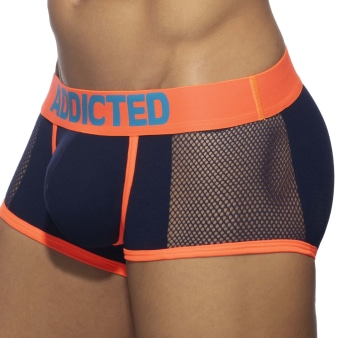 Boxer Neon Mesh Bleu Marine Addicted