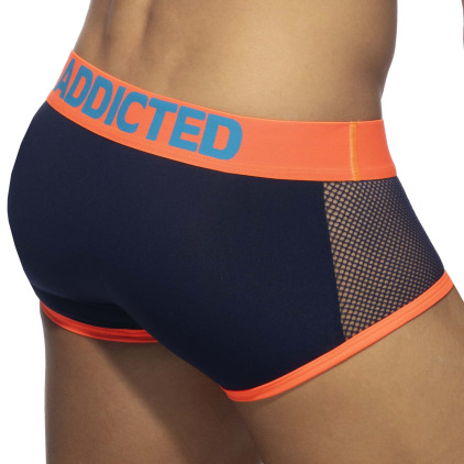 Boxer Neon Mesh Bleu Marine Addicted