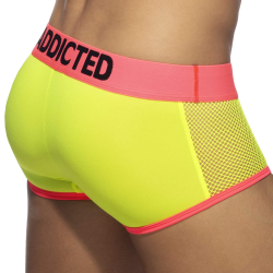 Boxer Neon Mesh Jaune Fluo Addicted