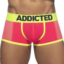 Boxer Neon Mesh Rose Fluo Addicted