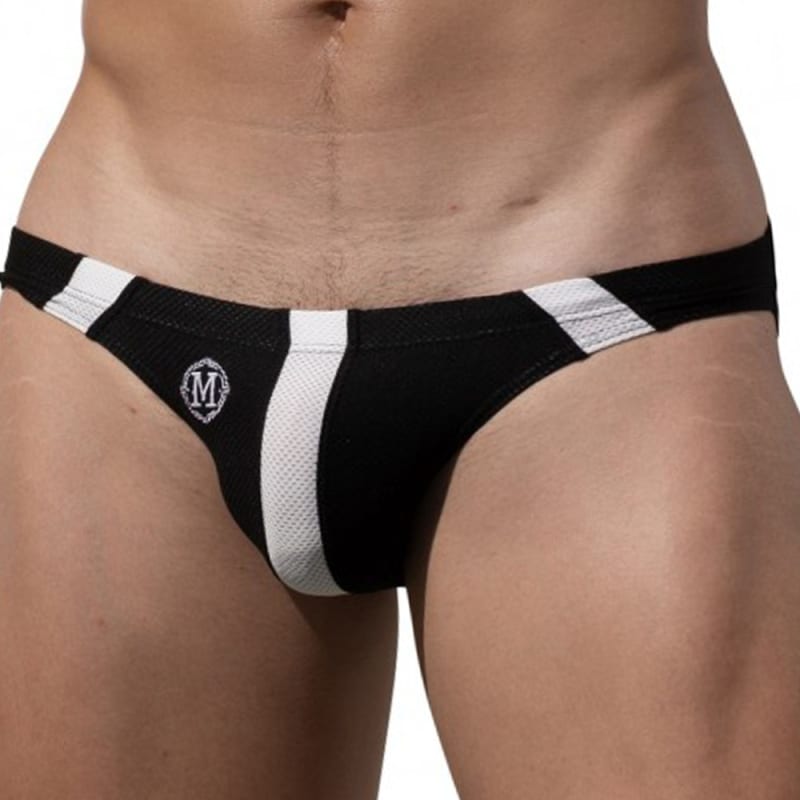 SKU Logo Cotton Tanga Briefs - Black