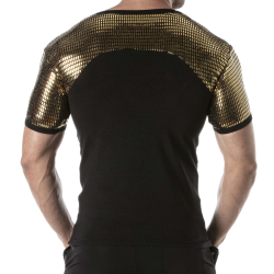 T-Shirt Glitter Noir - Or TOF Paris