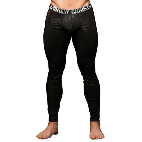 Folter Clothing CUT-UP LEGGINGS in Black
