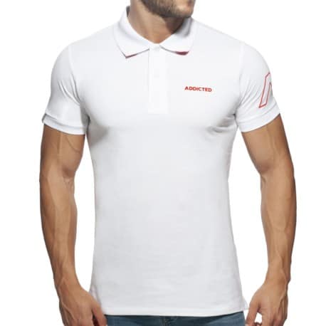 Addicted AD Cotton Polo Shirt - White