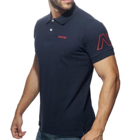 Addicted AD Cotton Polo Shirt - Navy