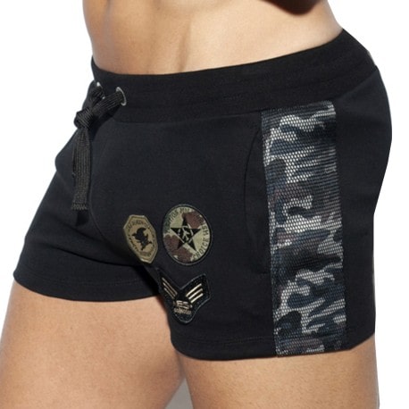 ES Collection Short Sport Padded Army Noir