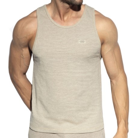 Beige Men's Tank tops and sleeveless t-shirts