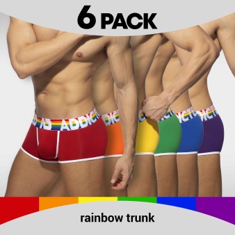 Lot de 6 Boxers Rainbow Multicolores Addicted