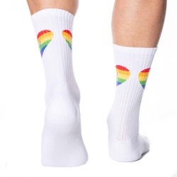 Chaussettes Sport Cœurs Rainbow SKU