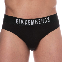 Lot de 2 Slips Coton Noirs Bikkembergs
