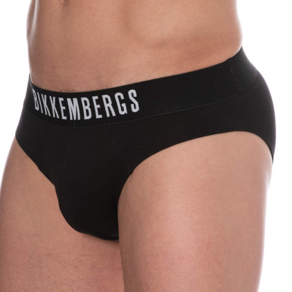 Lot de 2 Slips Coton Noirs Bikkembergs