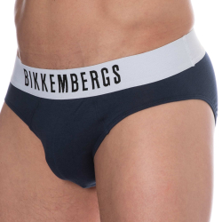 Lot de 2 Slips Coton Bleu Marine Bikkembergs