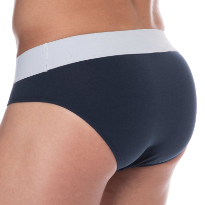 Lot de 2 Slips Coton Bleu Marine Bikkembergs