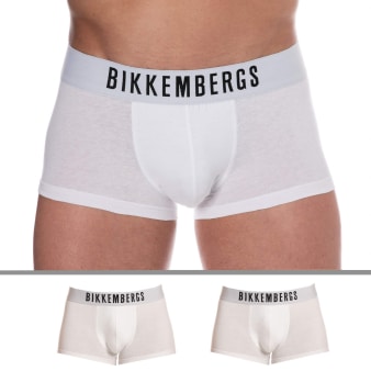 Lot de 2 Boxers Coton Blancs Bikkembergs