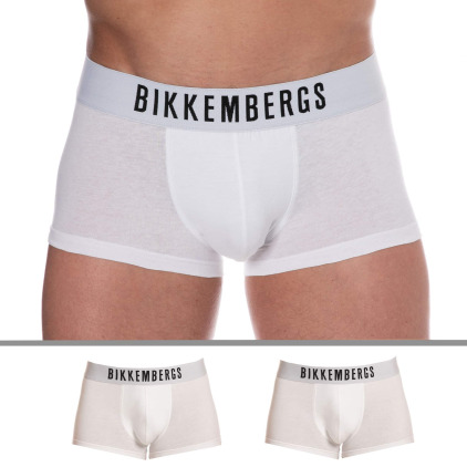 Lot de 2 Boxers Coton Blancs Bikkembergs
