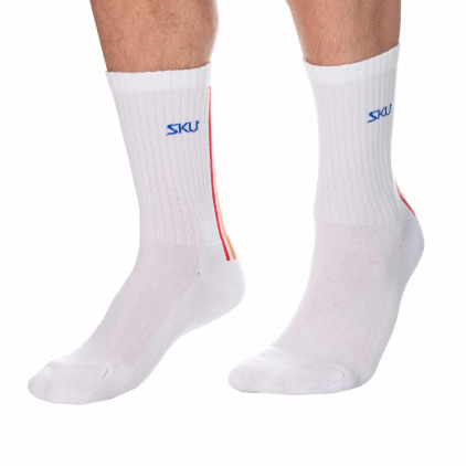 Chaussettes Sport Rainbow Blanches SKU