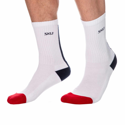Chaussettes Sport Patriotes Blanches SKU