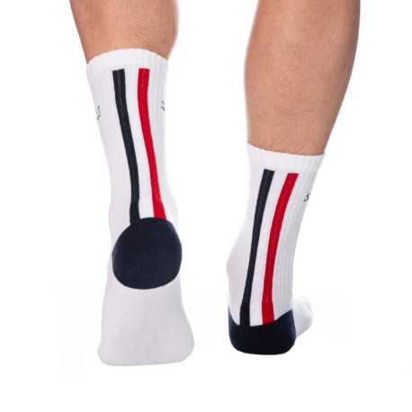 SKU Chaussettes Sport Patriotes Blanches