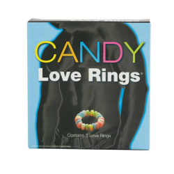 3-Pack Candy Love Rings