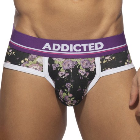 Addicted Slip Violet Flowers