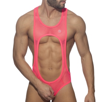 Body Empty Bottom Sexy Mesh Rose Fluo Addicted