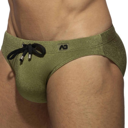 Slip de Bain Piqué Kaki Addicted